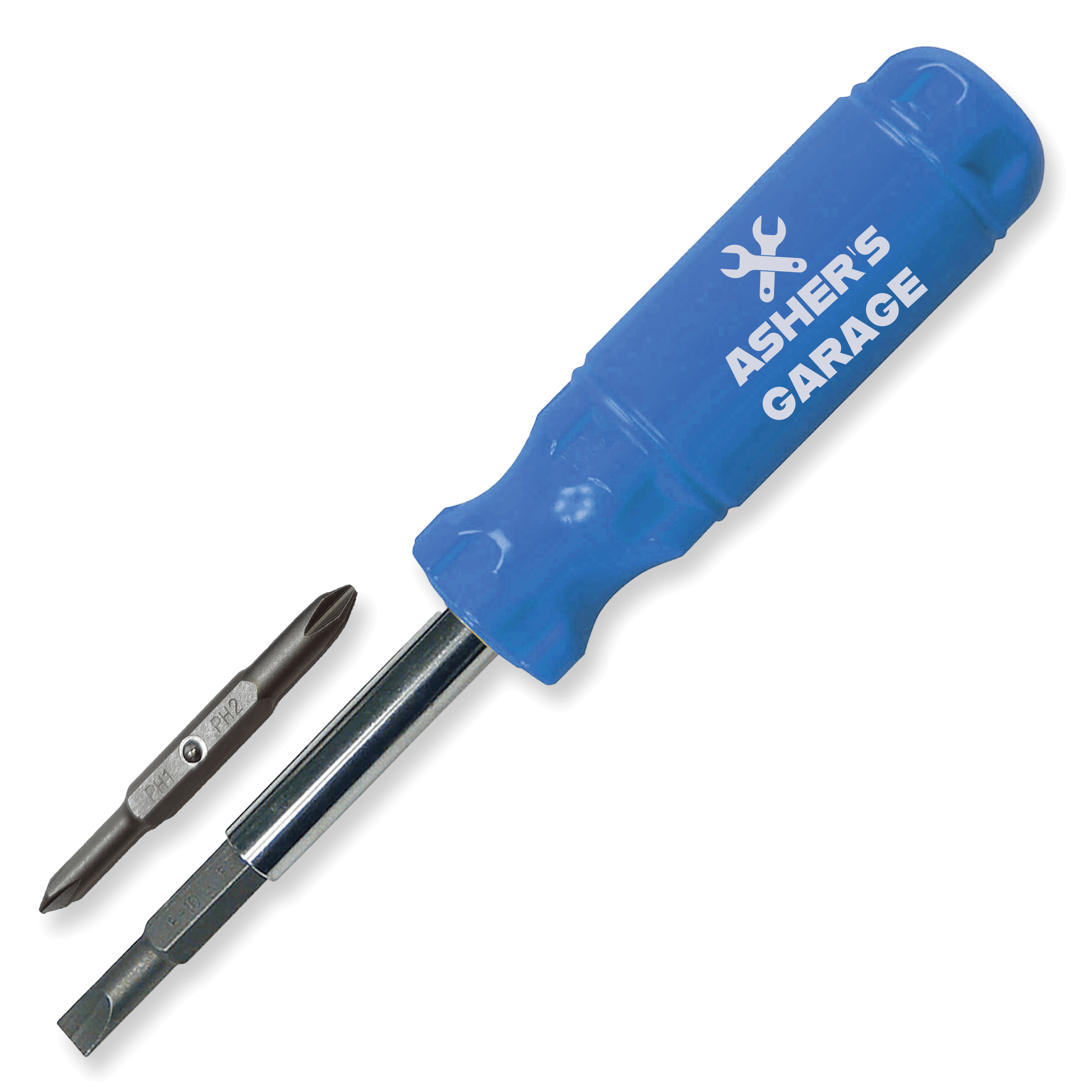 Bright Blue Imprinted